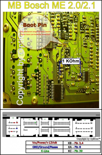 Bosch ME 2.0 pinout diagram 1